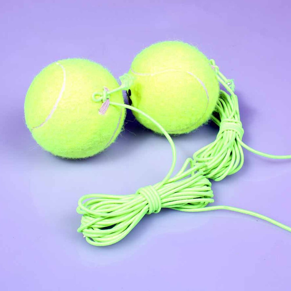 Sparring Device Yellow Beach Practice With Elastic Rope Portable Outdoor Sports Beginners Tennis Training Ball