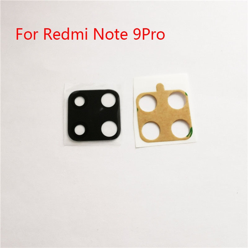 2 Stks/partij Redmi Note 9 Pro Achteruitrijcamera Glas Voor-Xiaomi Redmi Note 9 9 4s Back Camera Glas lens Cover Met Lijm Vervanging