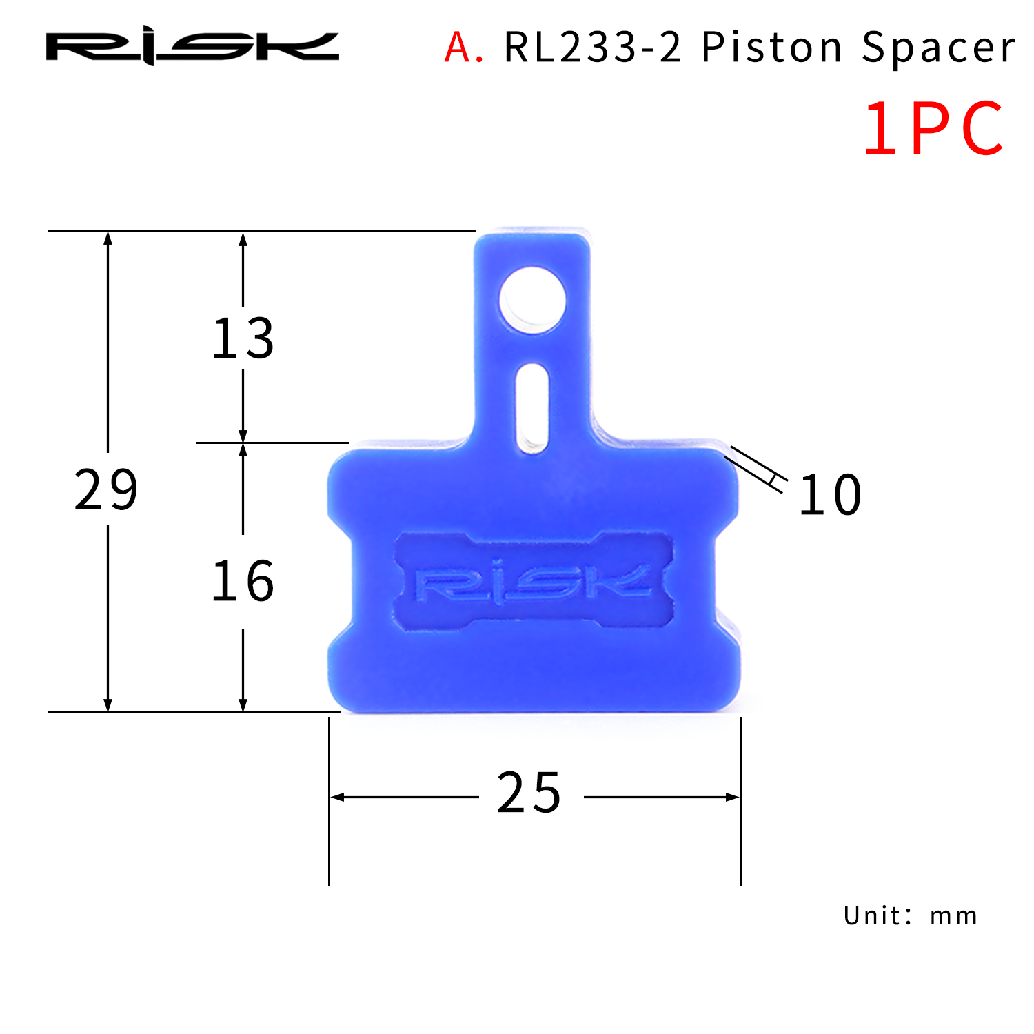 RISK Bike Hydraulic Disc Brake Bleed Spacer Piston Retainer Brake Caliper Pad Spacer Washer Insert Tool Spreader RL233: 1 pc A