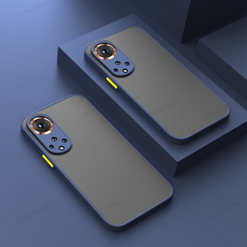 Schutzhülle aus weichem tpu und hartem pc mit linsenschutz, matt, für huawei honor 50 / 50 Profi: Xx / Dblue
