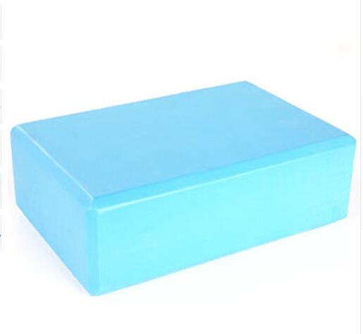 7- farget yoga fitness blokk skum murstein eva materiale for tøyning trening trening trening: Himmelblå