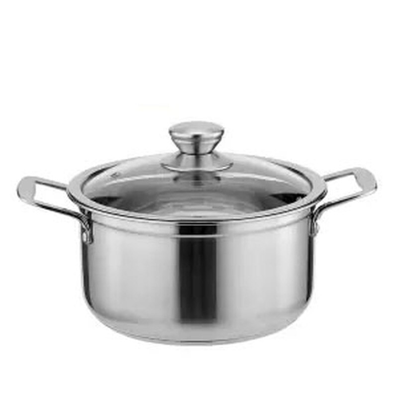 Stock Pot Stainless Steel Pot Thickened Double Bottom Small Pot Household General Pot Utensils Non-stick Pot Soup Pot Pots