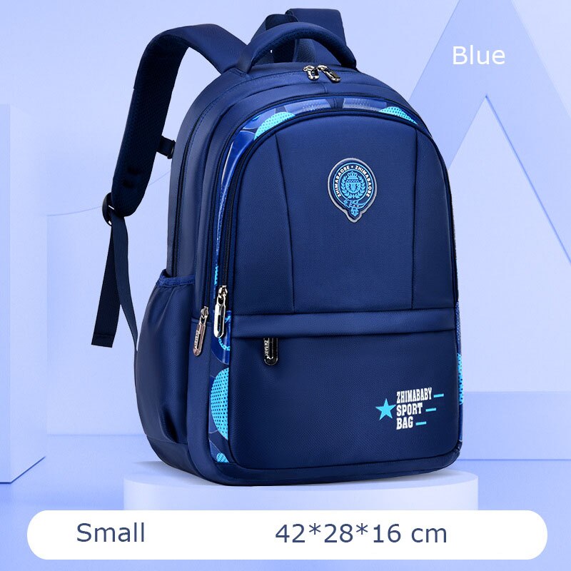 Kinderschultaschen, wasserdichte schulranzen, büchertaschen für freundlicher, Teenager, jungen und mädchen, große schulrucksäcke, mochila schultasche: Blau klein