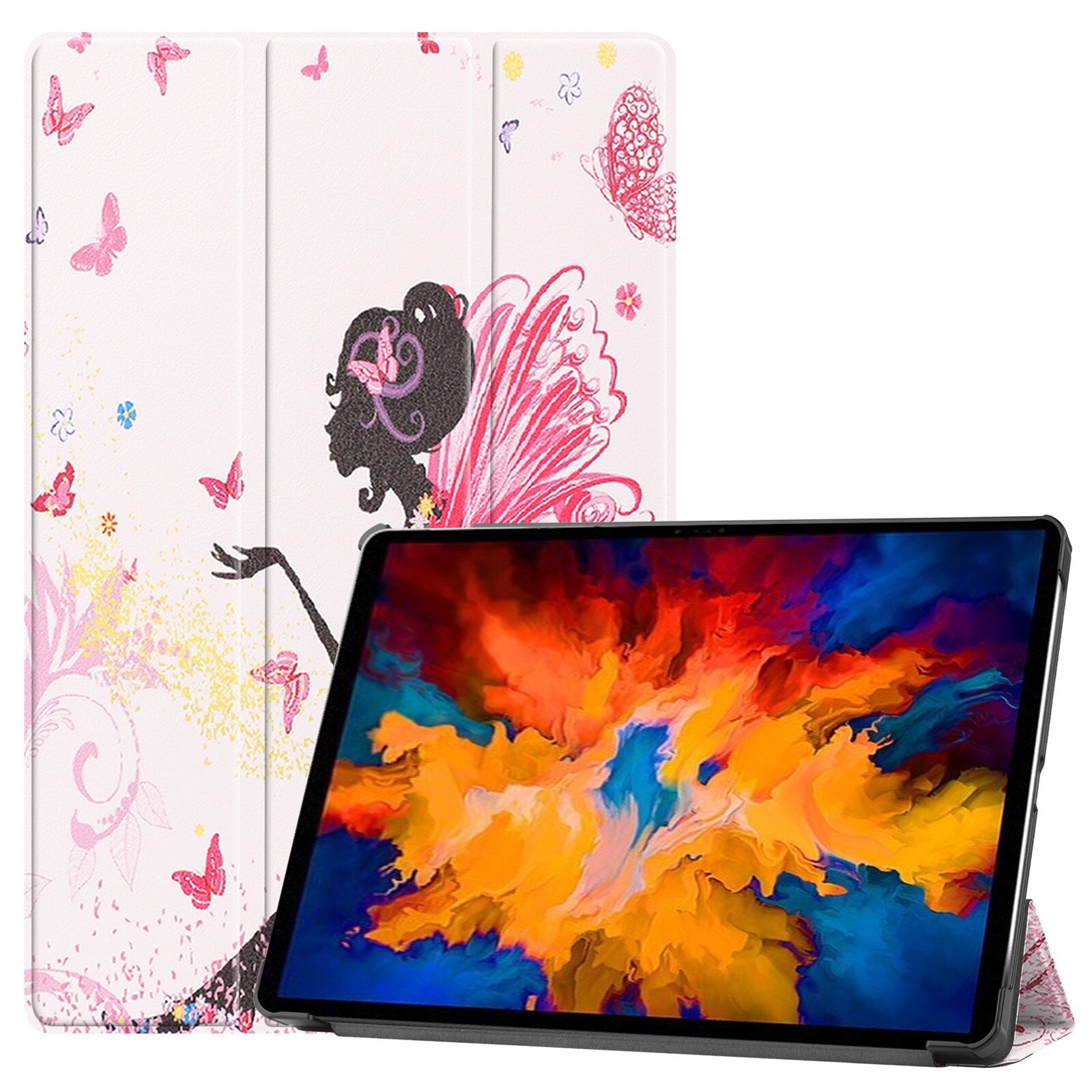 Ultra-thin tablet case with stylish print on the back suitable for Lenovo Tab M10 HD TB-X306F 10.1 inch case
