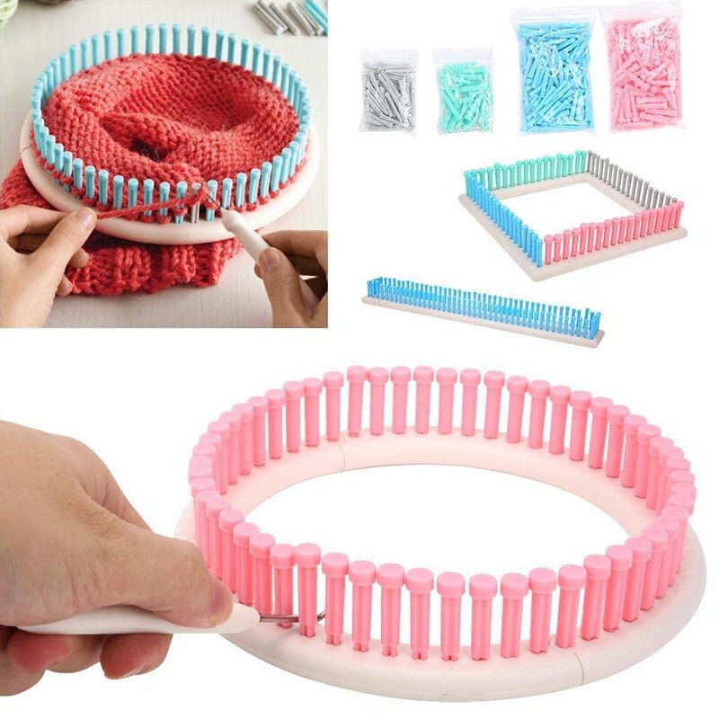 Knitting Machine Needles Weaving Machine Manual Weaving Loom Kit Weaving Loom Craft Kit Children DIY Weaving Sewing Machine