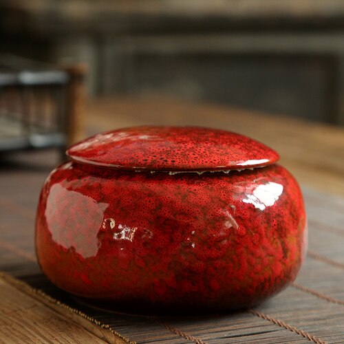 JIA-GUI LUO Ceramic Tea Caddies Tea Bag Storage Box Tea Container Tea Tins Tea Box Tea Storage Tea Organizer D115: 5