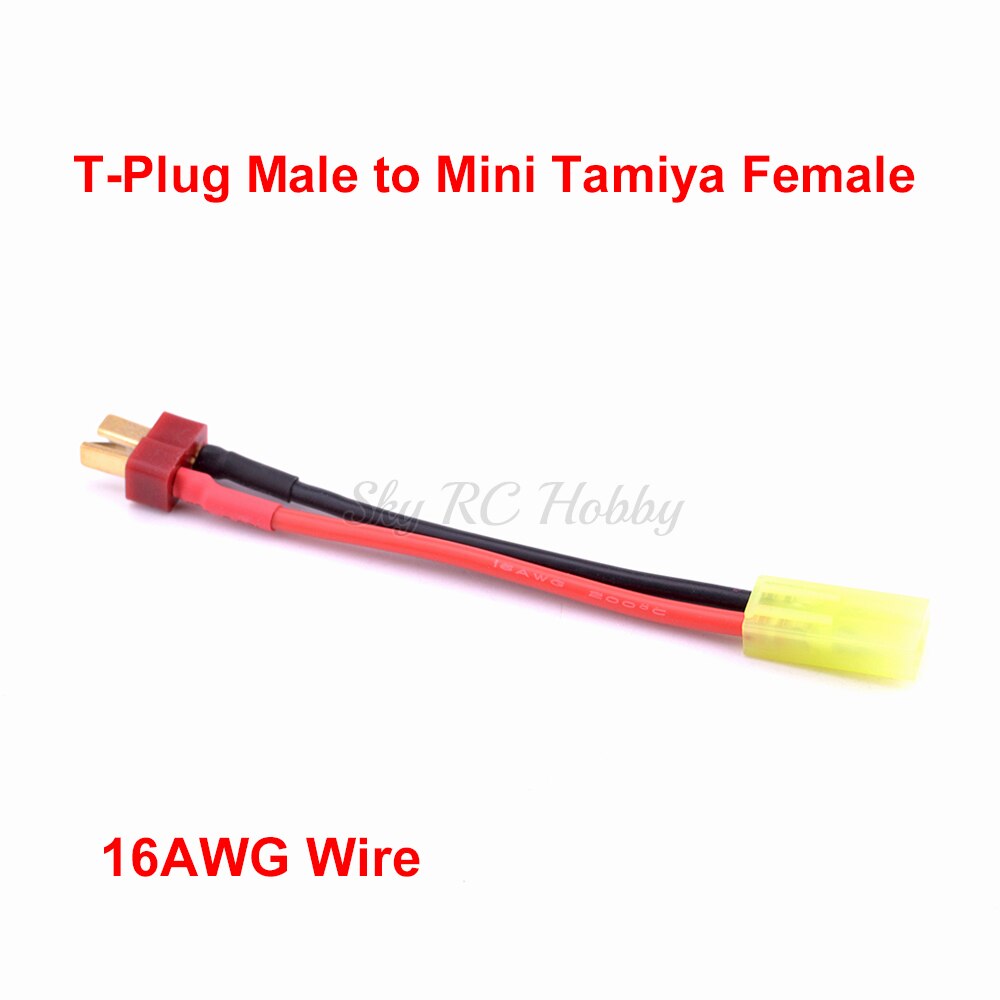 Deans T Plug Vrouwelijke/Mannelijke Tamiya / Mini Tamiya Mannelijke Vrouwelijke Adapter Connector 14AWG 16AWG Draad Voor Rc onderdelen: Choice 4