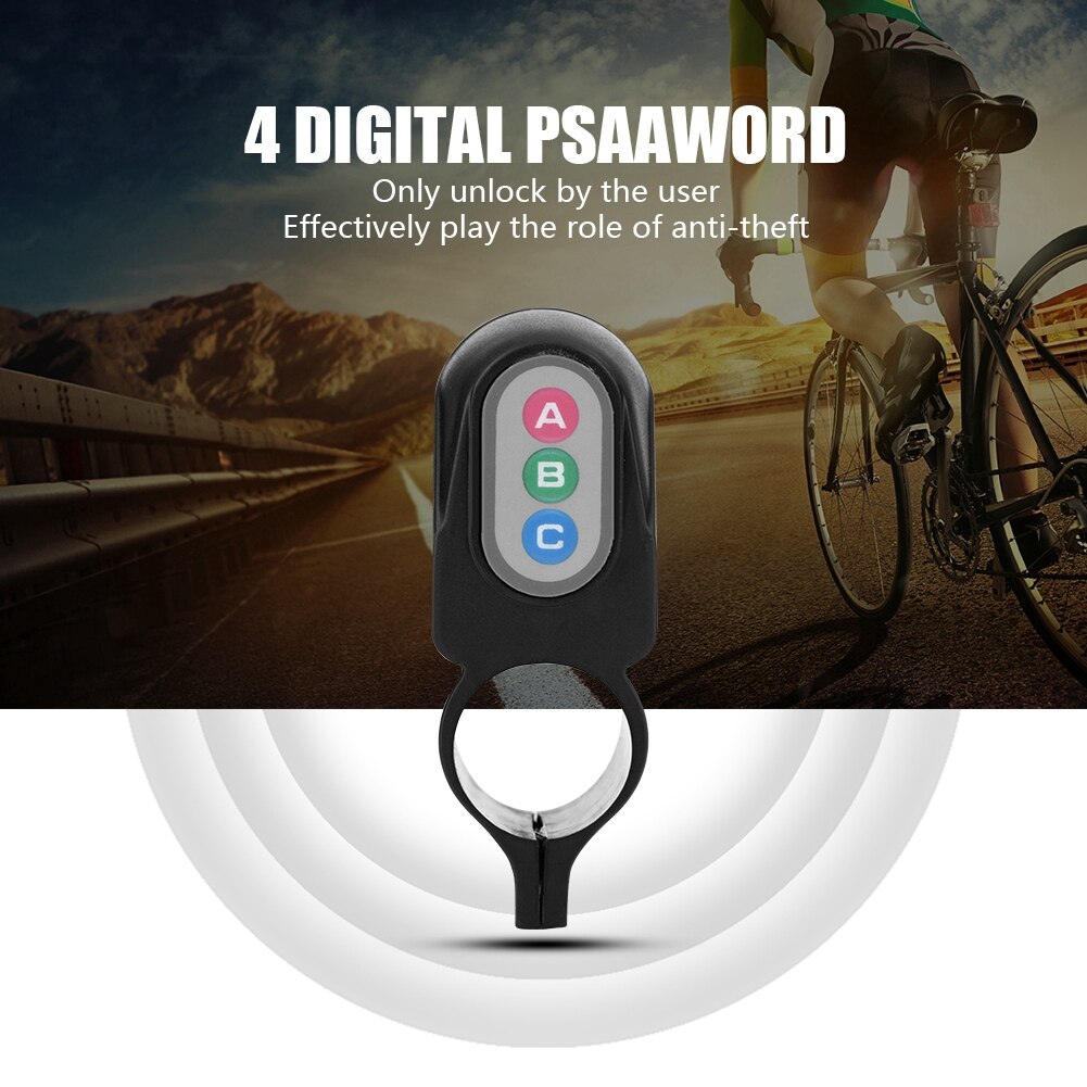 alarm systems security home 4-Digit Password Bicycle Alarm Security Steal safety Lock Motorbike Burglar Alarm Siren alarme