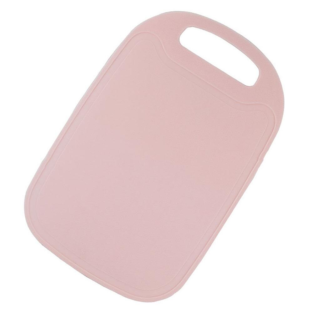 Placa de corte plástico alimentos classificação placas acampamento ao ar livre legumes frutas carnes pão para cortar blocos ferramenta: Rosa