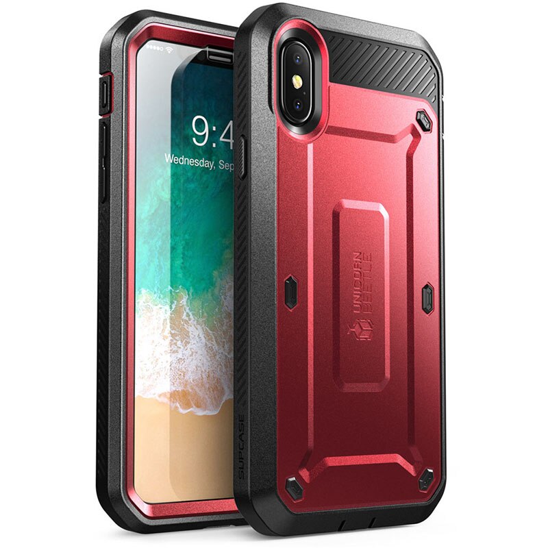 Für iphone 5 5s SE/6 6 S/6 6S Plus/7 8/7 8 Plus/X XS fall UB Pro Full-Körper Robuste Holster Abdeckung mit Integrierten Bildschirm Protector