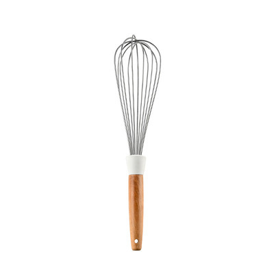 White Silicone Kitchenware 1Pcs non stick cooking pot Kitchen Cookware Spatula Egg Beaters Shovel Soup Spoon kitchen gadget: White Whisk
