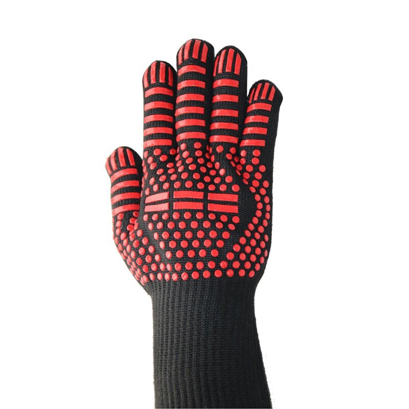 Guante para barbacoa, guantes resistentes al calor de silicona gruesa para cocinar y cocinar barbacoa, Guantes para horno y barbacoa, guantes para lavar platos y cocina: E-1 pc