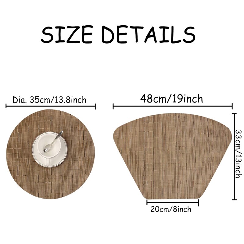 Ronde Placemats Voor Ronde Tafel Wig Keuken Plaats... Grandado