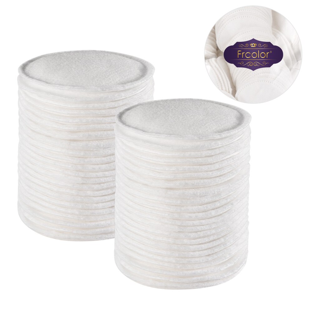 Frcolor 200 Pcs Makeup Cotton Round Pads Thickened Three Layer Facial Cotton Pads Soft Remover