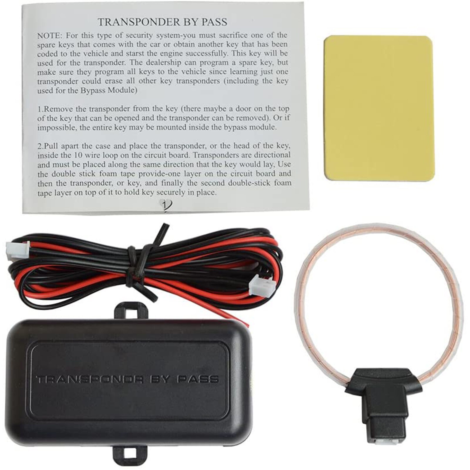 Car starts the system avoidant with one key Original car chip induction coil remote start modification signal bypass