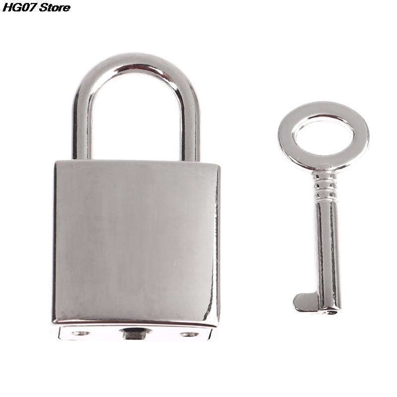 Mini Metalen Hangsloten Sleutelbagage Slot Met Sleutel Voor Juwelendoos Opbergdoos Dagboek Koffer Slot Hangslot Set