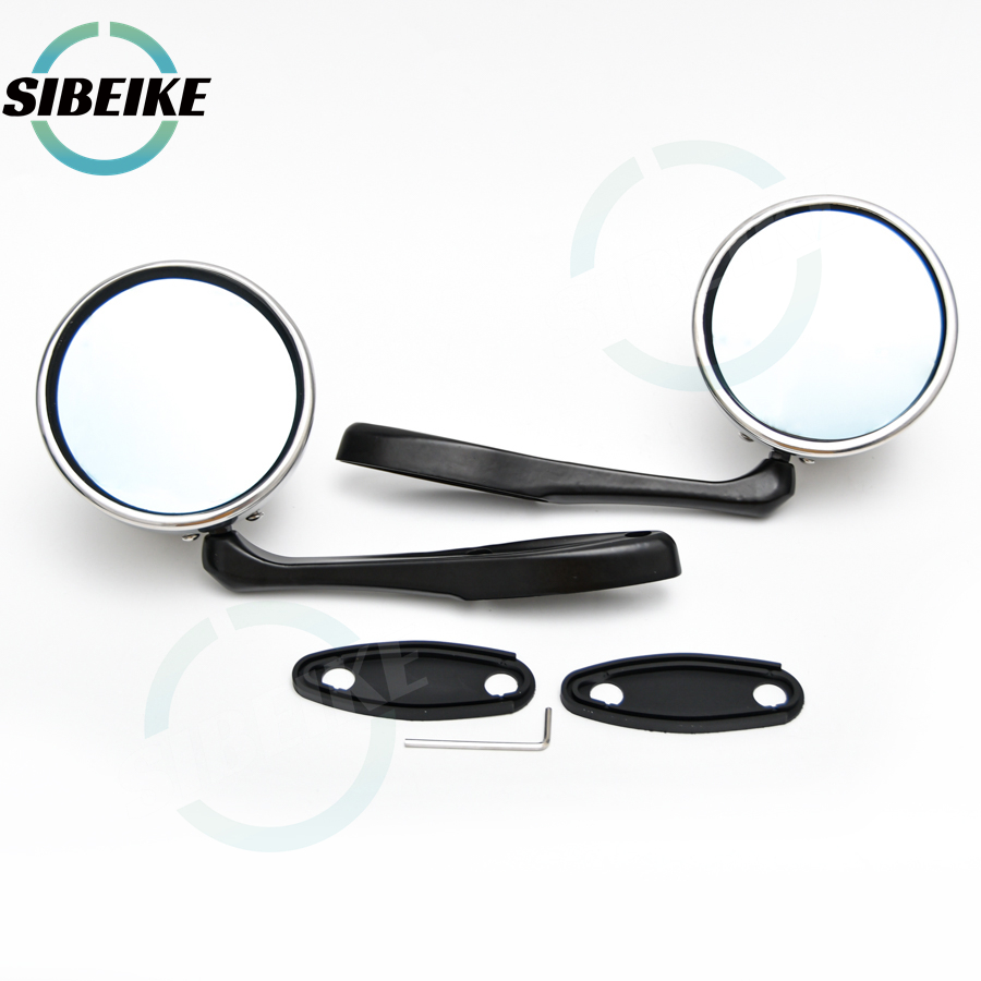 Espejo retrovisor Universal para coche, espejo lateral clásico Vintage, Color cromado, Retro, 1 par: Default Title