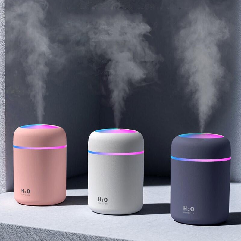 300ml Air Humidifier Led Light USB Ultrasonic Dazzle Cup Aroma Diffuser Cool Mist Maker Aromatherapy Humidificador Difusor