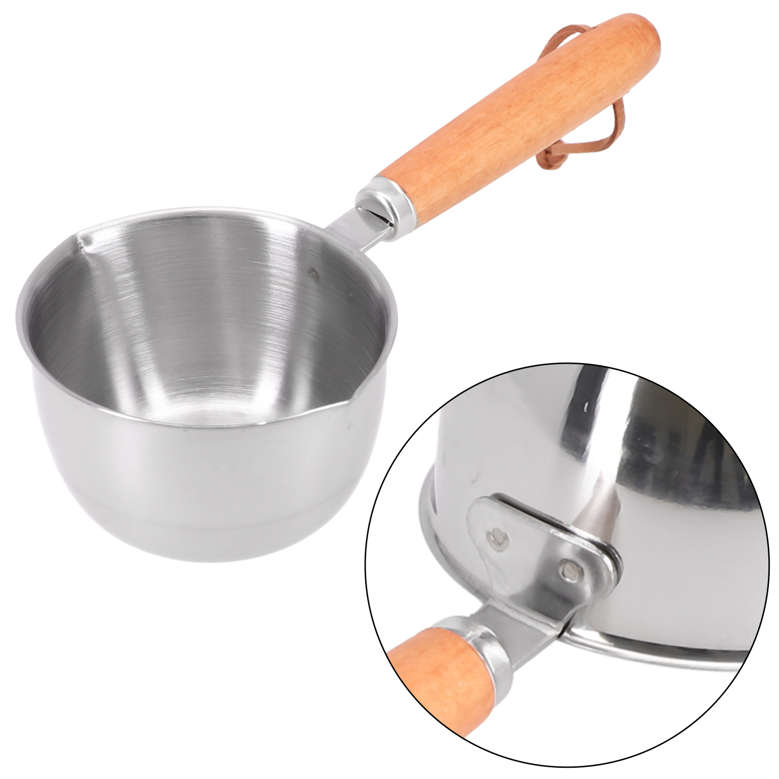 Stainless Steel Oil Pan Sauce Small Pot Cooking Butter Melting Pot Butter Warmer Kitchen Tool Accessories For Stoves