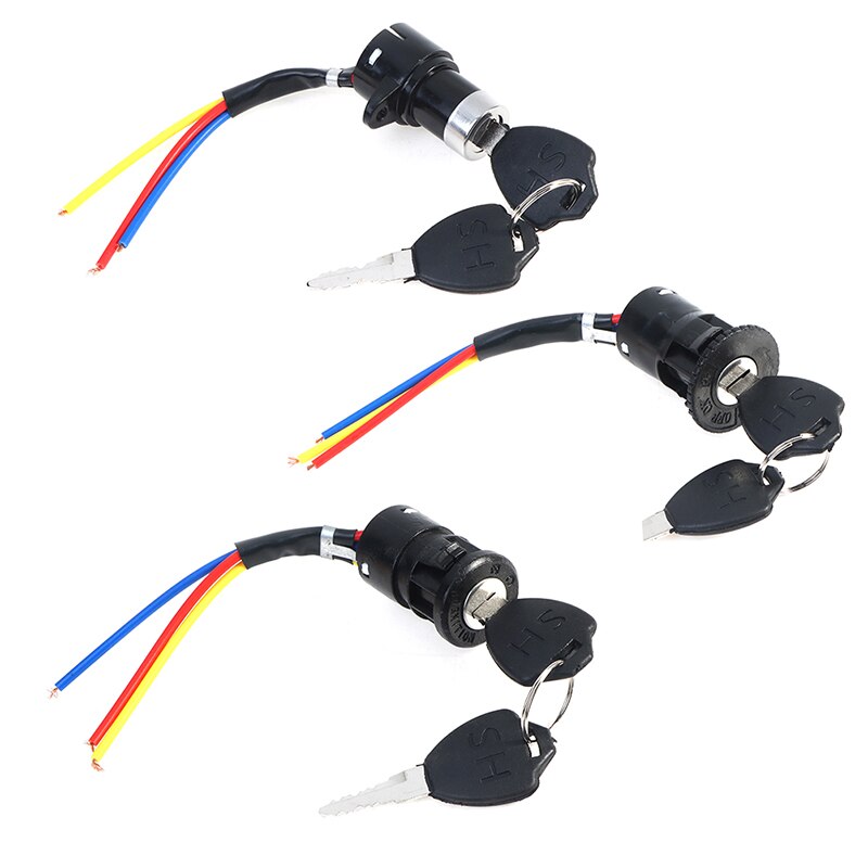 Interrupteur d'allumage clé de verrouillage de puissance universel vélo électrique vélo Portable anti-poussière pièces de cyclisme pour Scooter électrique