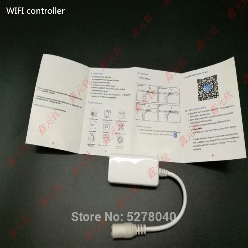 wifi controller RGB RGBW LED strip 4PIN 5p Color bar dimmer modulator dc5-24V 144W 3528/5050