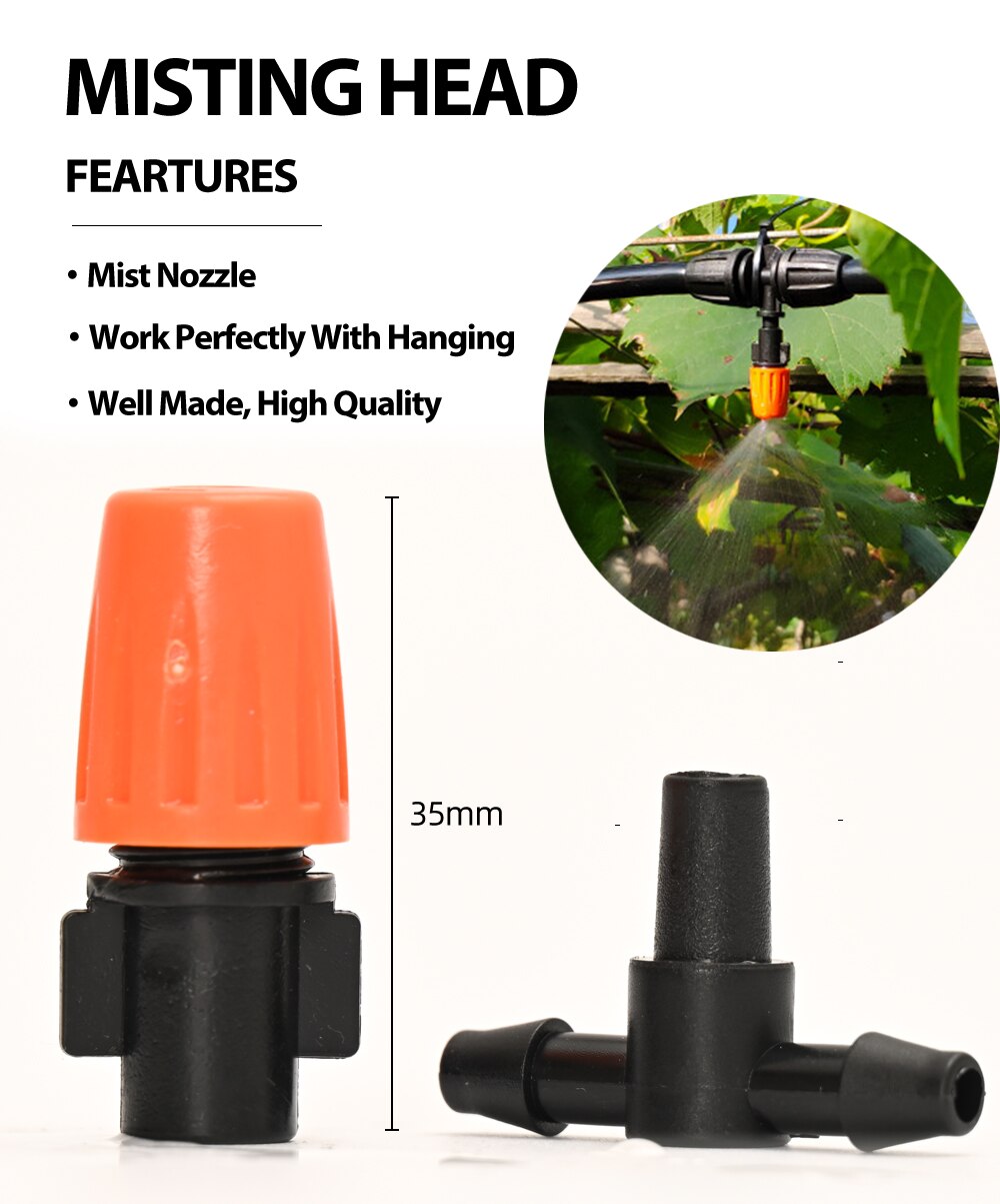 5M Hose Drip Irrigation System Misting System Watering Set Garden Plant Watering Watering System Drip Watering System