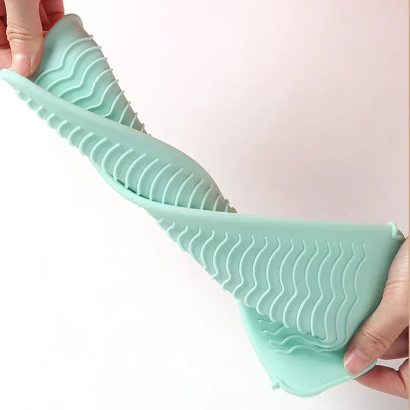 Cubierta de silicona para rizador de pelo, bolsa de almacenamiento para alisador de pelo, rizador de peluquería, estera aislante, bolsa resistente al calor