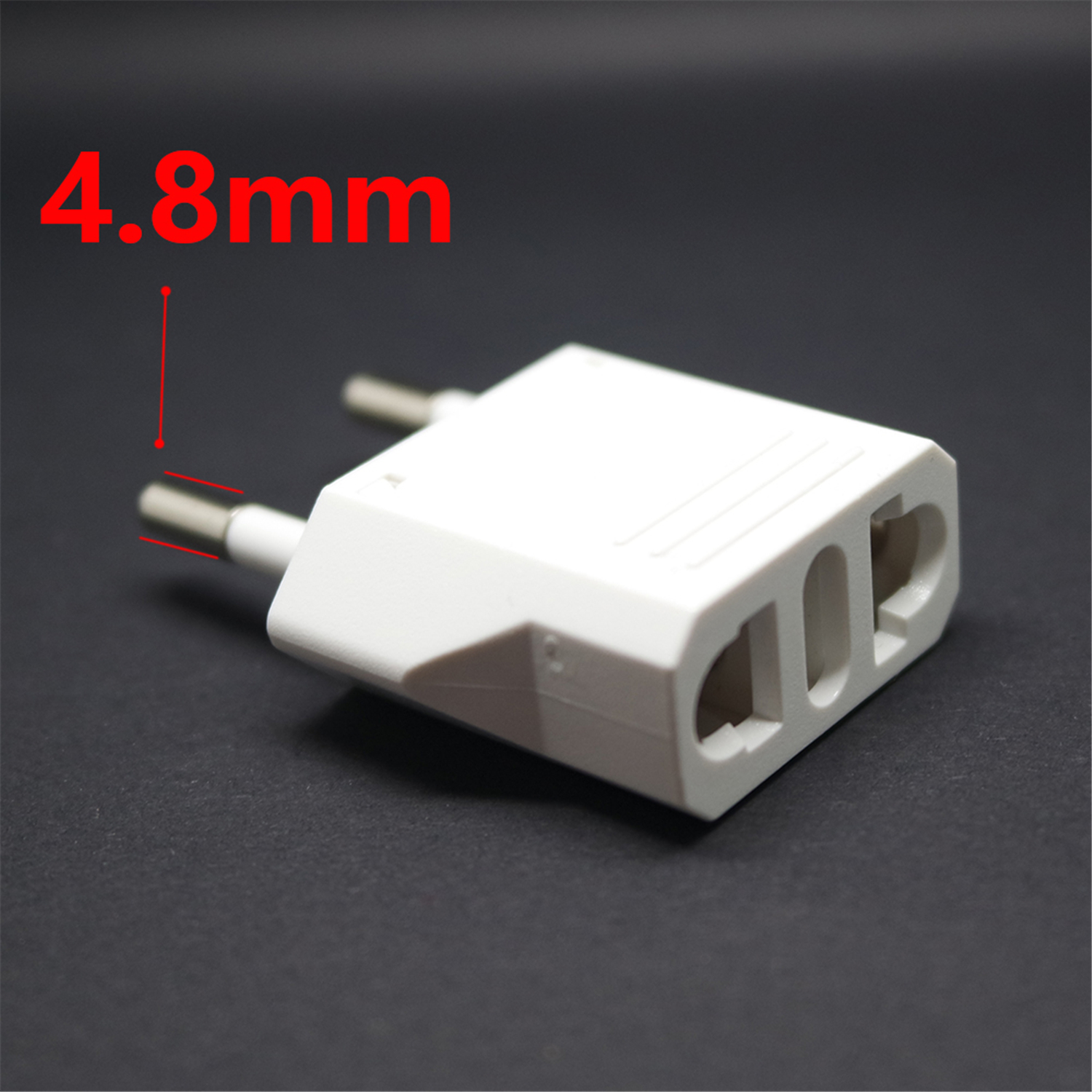 EU European KR Plug Adapter Japan China US AU To EU Travel Power Adapter Electric Plug Converter Charger Socket AC Outlet CE/FCC: Ivory