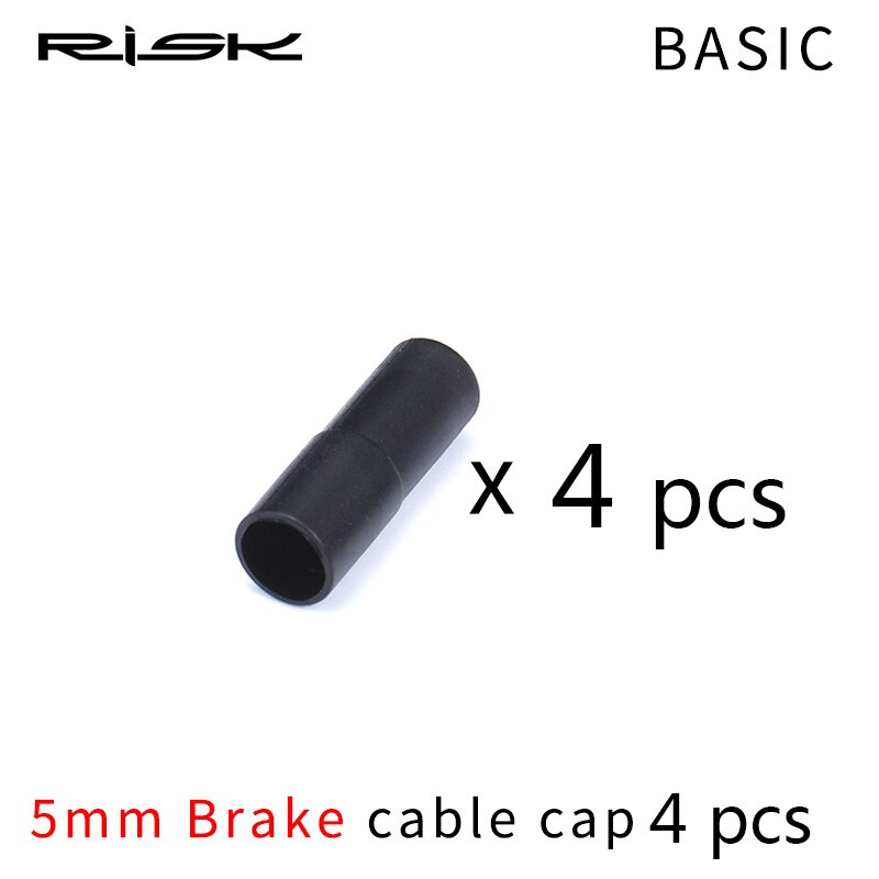 RISK 4/5mm Bicycle Brake Cable End Cap With Seal Ring Parts Dustproof Outer Cable Tube End Tip Cap For MTB Road Bike Shift Brake: Basic - Brake -4pc
