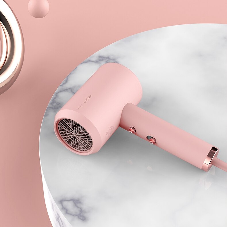 XIAOMI Mini Anion Hair Dryer Portable Quick-drying Hair Tools 2 Speed Temperature Control Blow Dryer for Travel Home Appliances