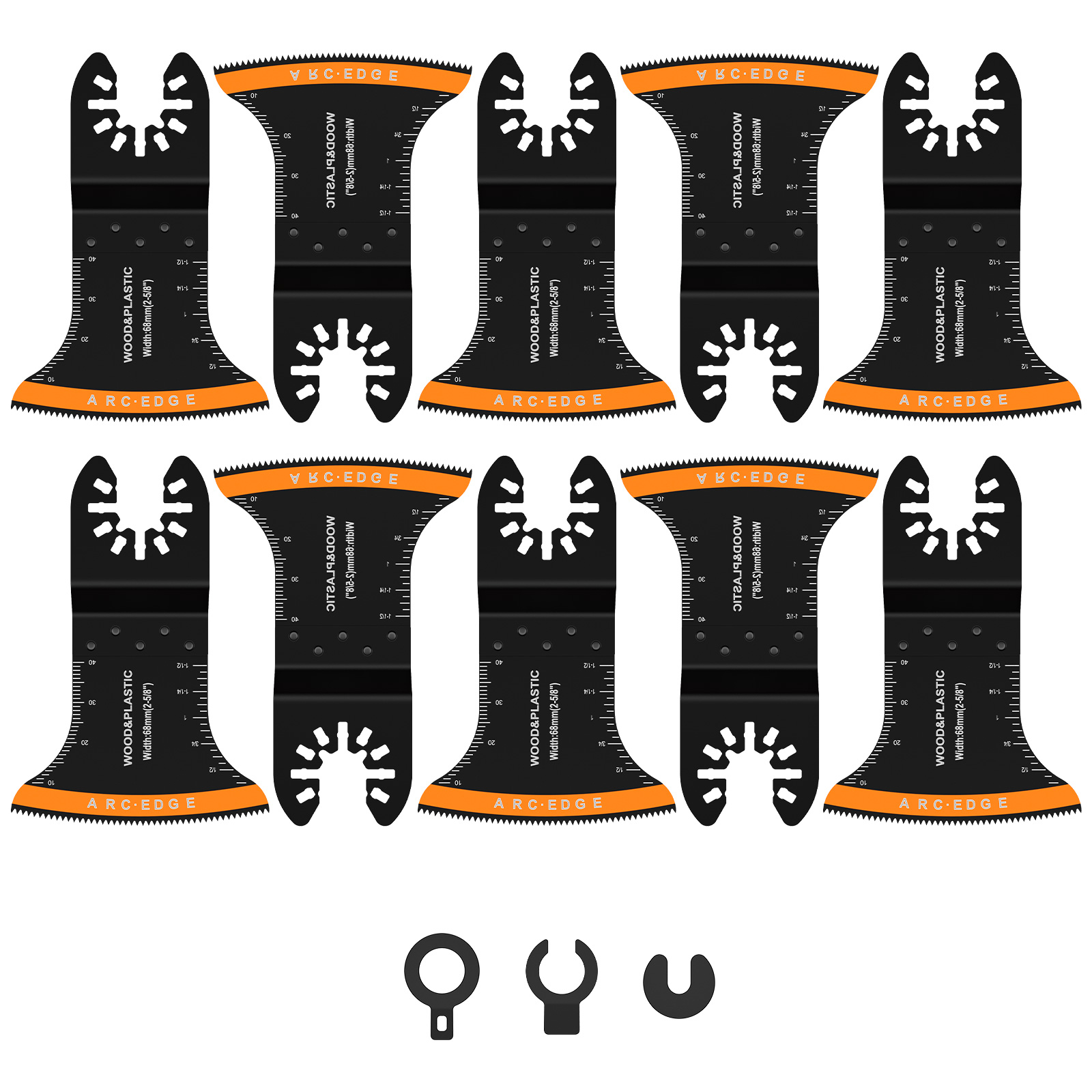 Multitool-Klingen, oszillierendes Sägeblatt, Multifunktions-Sägeblatt, Sägeblatt, Renovator, Multi-Schneideblatt zum Schneiden von Holz, Metall und Kunststoff: Gold