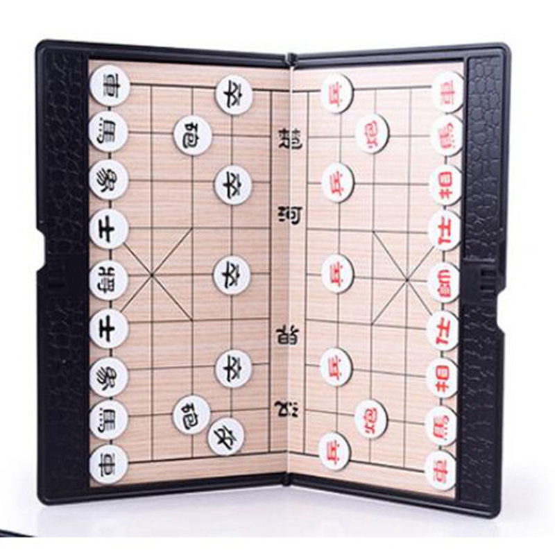 -Magnetic Chinese Chess Foldable Wallet Style Chinese Chess Mini Portable Magnet Thin Chess