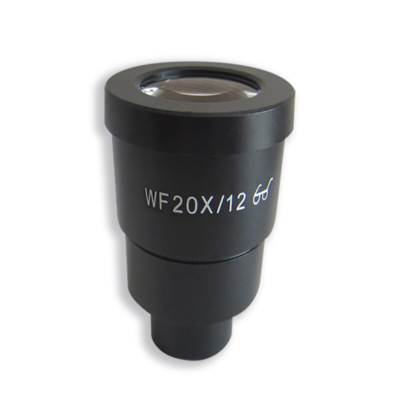 WF20X Eyepiece Ocular Lens for Stereo Microscope High Eye-point Field of View 10mm or 12mm with or without Reticle Scale