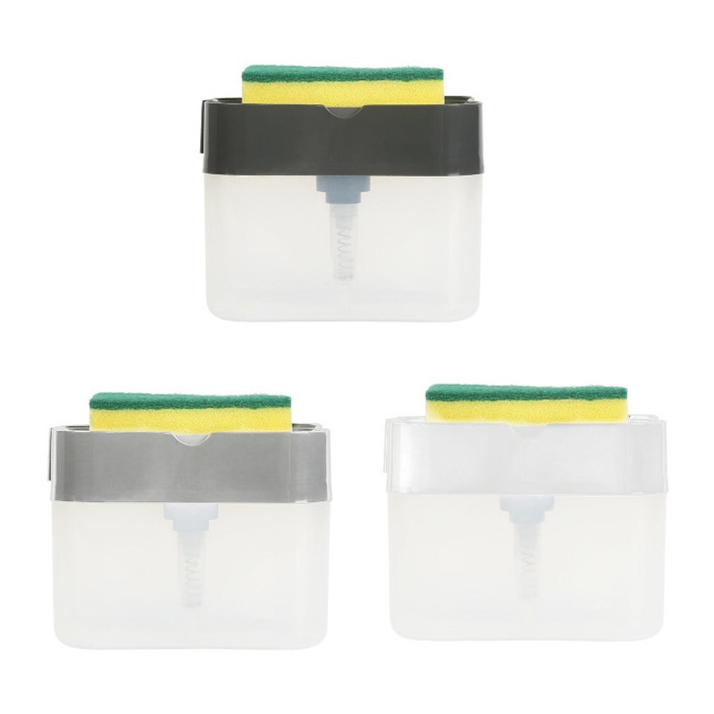 Automatic Liquid Box Scouring Pad Dishwashing Brush Soap Box Convenient And Practical Automatic Liquid Box