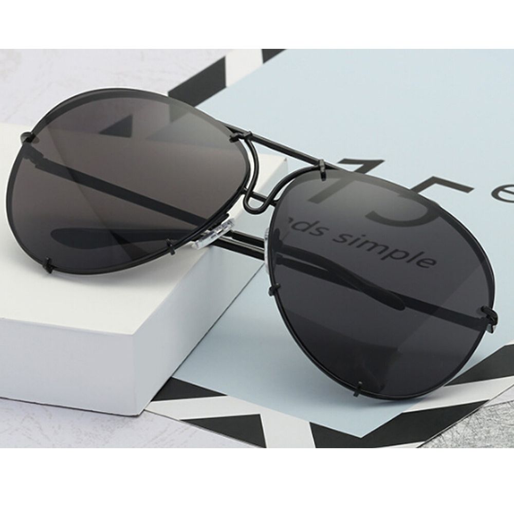 Oversized Cat Eye Zonnebril Vrouwen Zonnebril Flat Top Grote Vrouwelijke Brillen Frame Driver Bril Auto Accessoires: 1