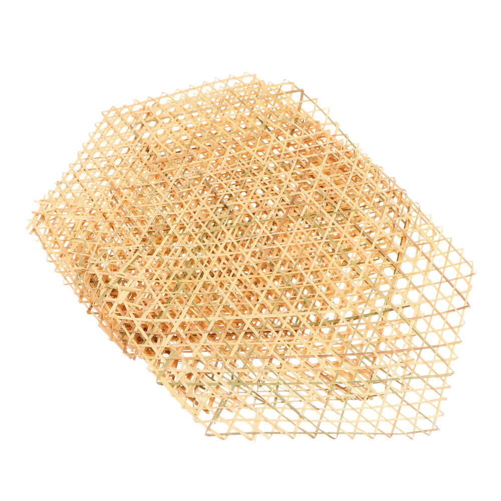 6pcs Cooking Bamboo Mats Liners Mesh Mats Bamboo Fried Dish Mat for Kitchen