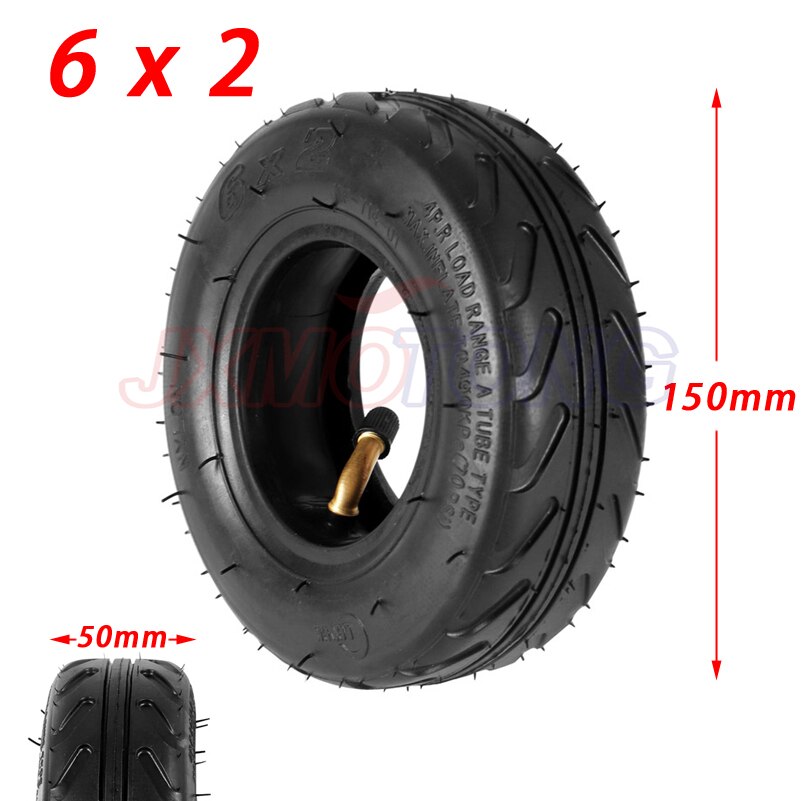 6X2 Inflatie 6 Inch Binnenste En Buitenste Band Voor Elektrische Scooter Wiel Stoel 6X2 Luchtband