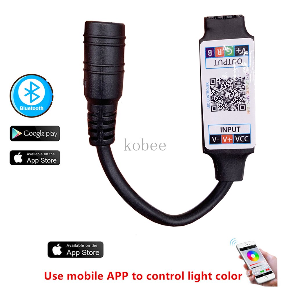 44 schlüssel 24 Tasten 17Schlüssel LED RGB Regler DC12V IR / RF Fernbedienung Regler für SMD 3528 5050 RGB LED Streifen Lichter: Schwarz Bluetooth