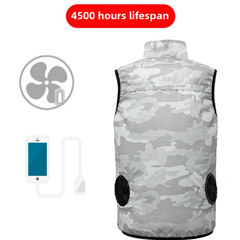 Airconditioning Vest - Koelventilator Vest - 12 Uur Koeling - Hoge Temperatuur Werk Vissen Wandelen