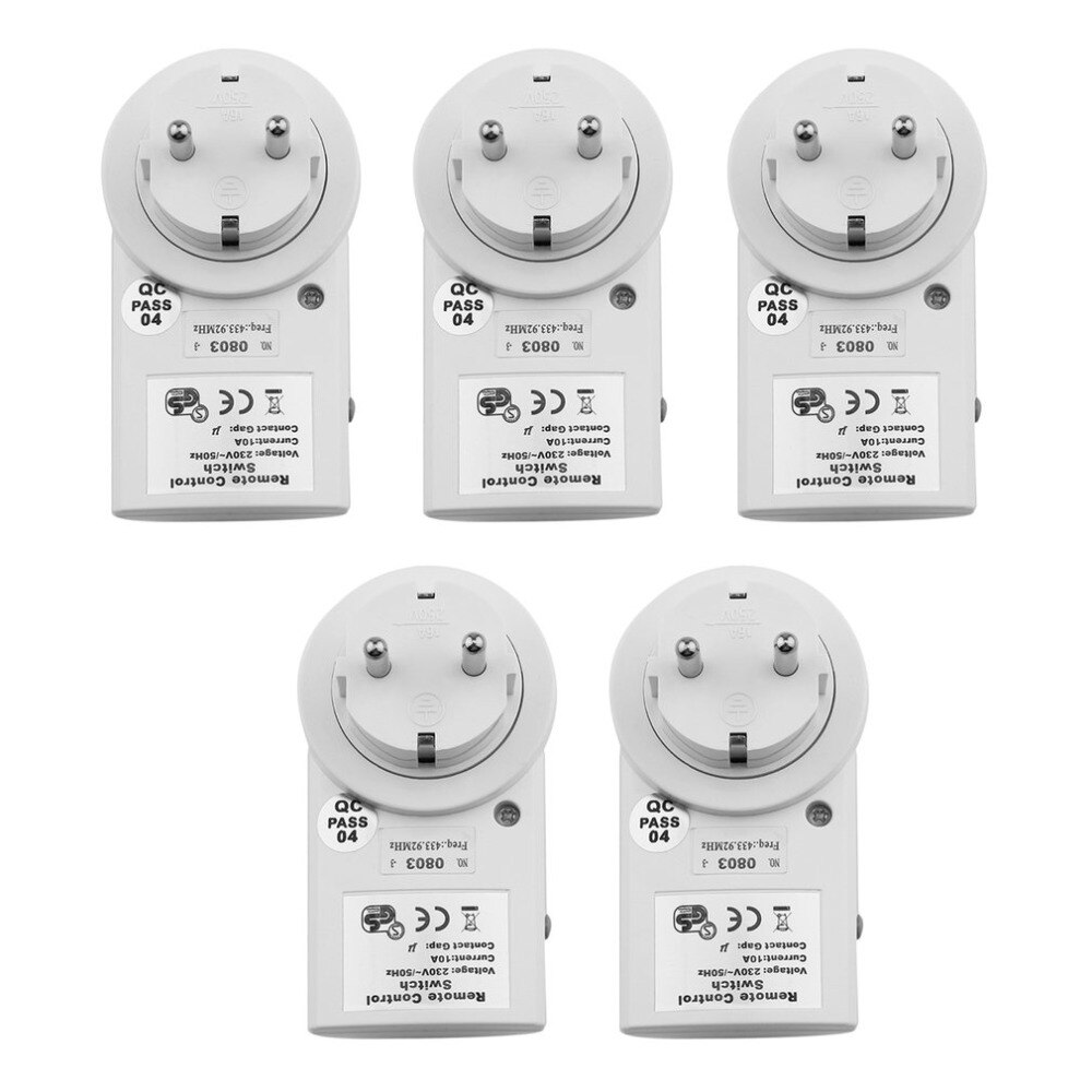 5 Wireless Remote Control Switches Socket Power Ou... – Grandado