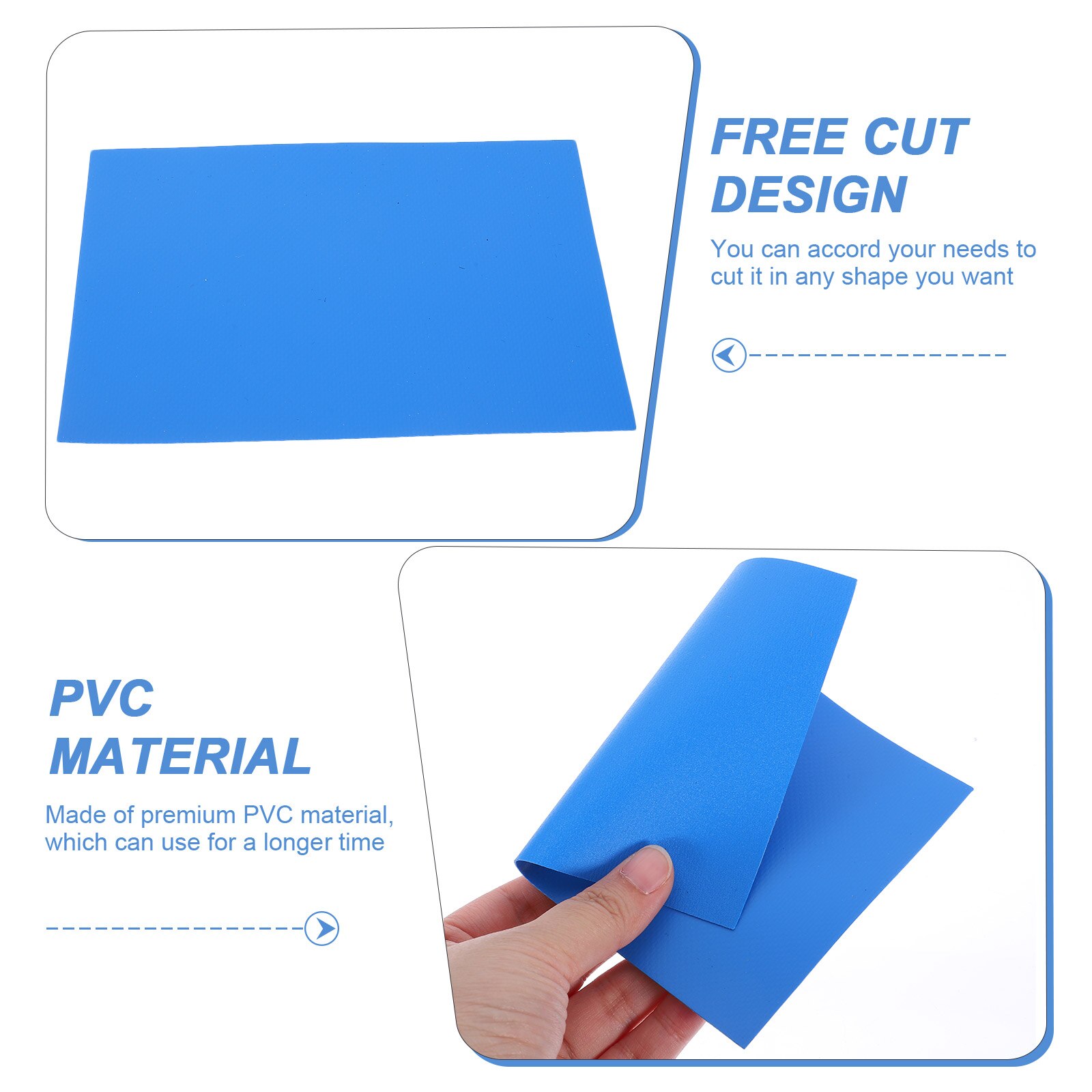 3Pcs Quick Repair Patch Inflatable Surfboard Patch Outdoor Repair Supply PVC Patch for Surfboard