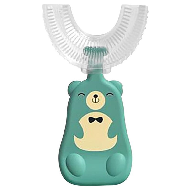 Kids U-Shaped Toothbrush,Manual Training Tooth Brush,Myst Toothbrush For Toddlers And Children: Silver