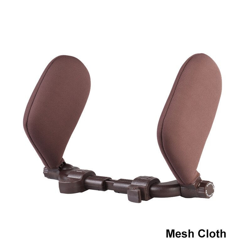 Autostoel Hoofdsteun Reizen Rest Nekkussen Ondersteuning Oplossing Voor Kinderen En Volwassenen Kinderen Auto Seat Hoofd Kussen Auto Kussen: Brown Mesh Cloth