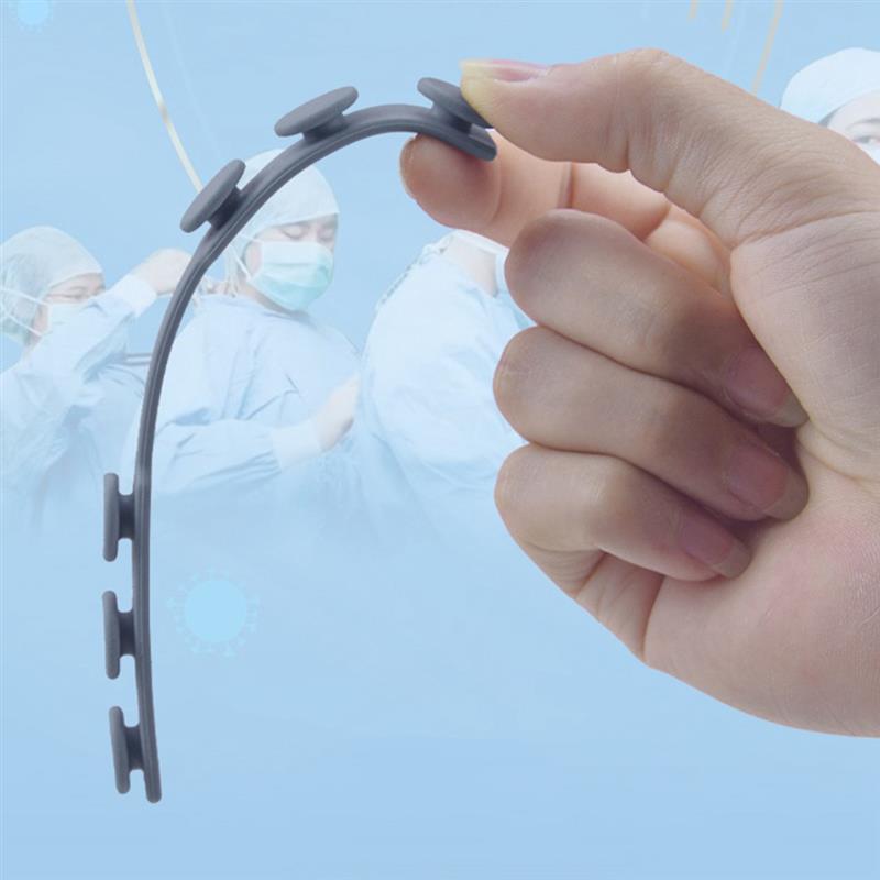 10 Pcs Masker Oorhaak Antislip Verstelbare Masker Oor Grip Oor Uitbreiding Oor Protector Masker Haak Gesp Siliconen bandage Oor Touw