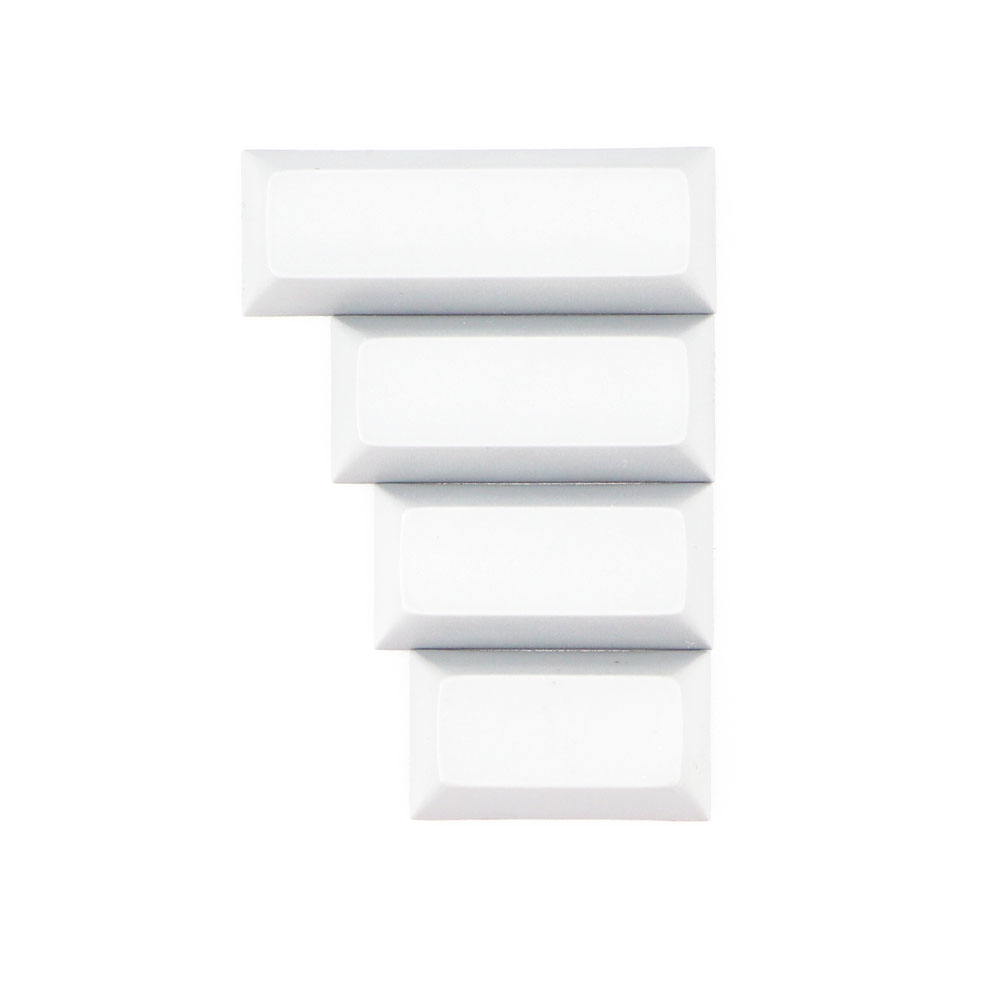 blank dsa pbt keycaps 2.75U/2.25U/2U/1.75U for cherry mx switches mechanical keyboard keycap: White
