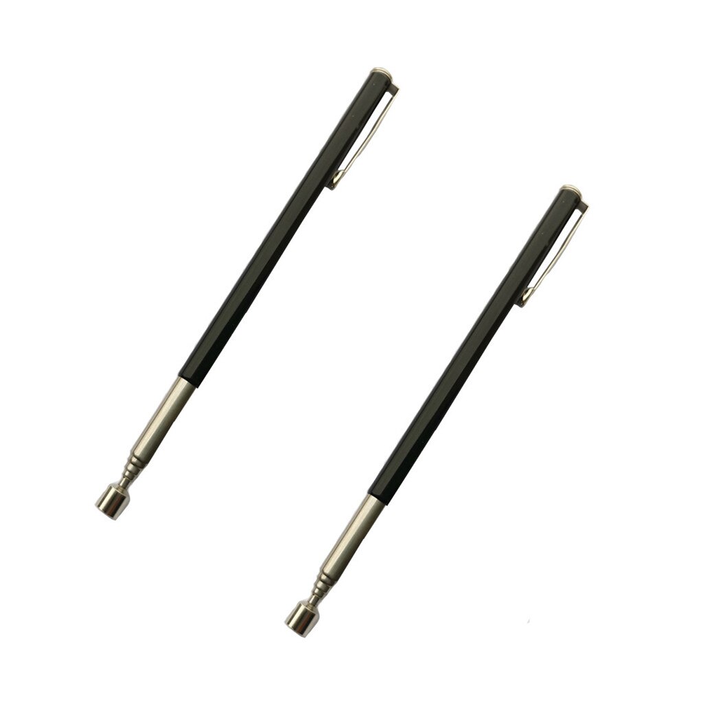 2 stuks Mini Draagbare Telescopische Magnetische Magneet Pen Handige Tool Capaciteit Voor Picking Up Moer Bout Uitschuifbare Pickup Staaf Stok