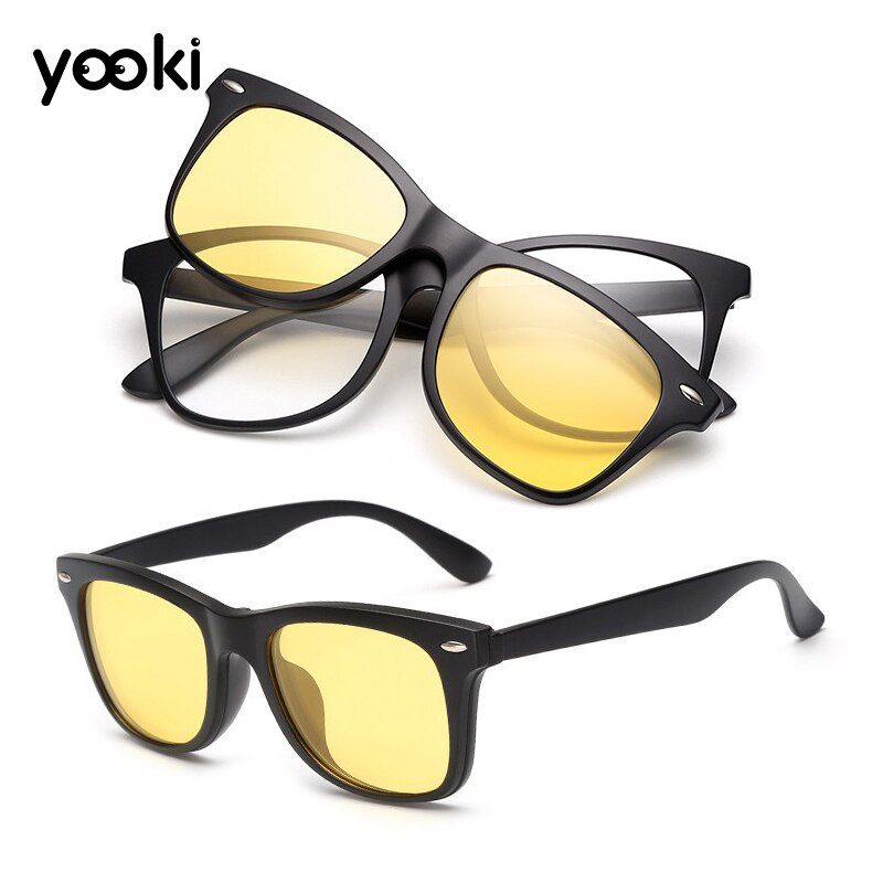 Sunglasses Invisible Coverage of Myopia Glasses Anti-Stun/Anti-UV Magnetic Adsorption Sunglasses