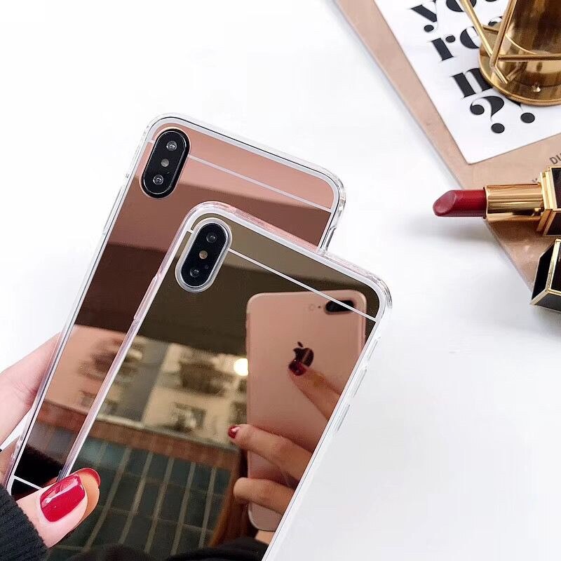 Luxury Mirror Case For Oppo A1k Cases Silicon Hard PC Protective Phone Bumper Realme 3 Pro Realme 5 Realme C2 Cover Coque Fundas