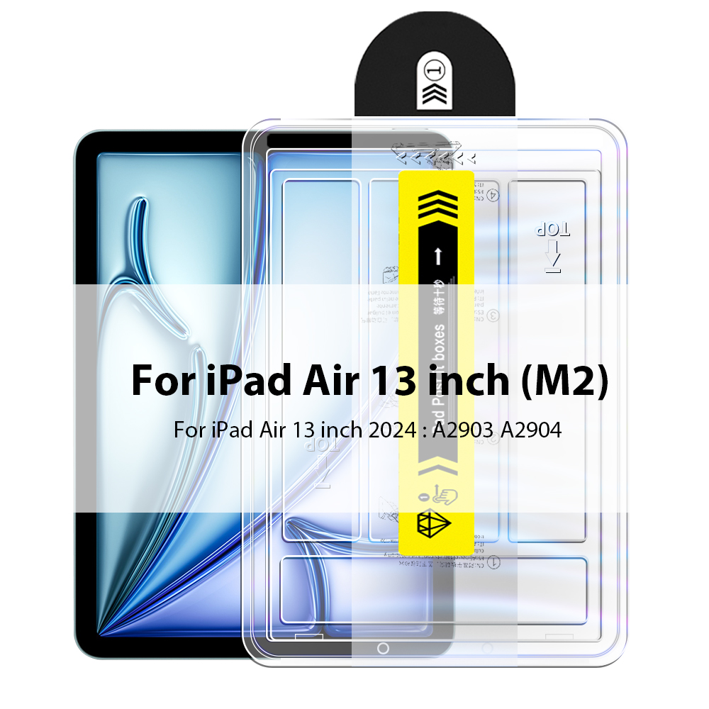 Gehard glas voor Ipad Air 5 4 3 2 1 Pro 13 11 M4 M2 2024 12.9 Screenprotector voor Ipad 10 9 10e 9e Gen 10.9 Mini 6 8e 10.2: Paars