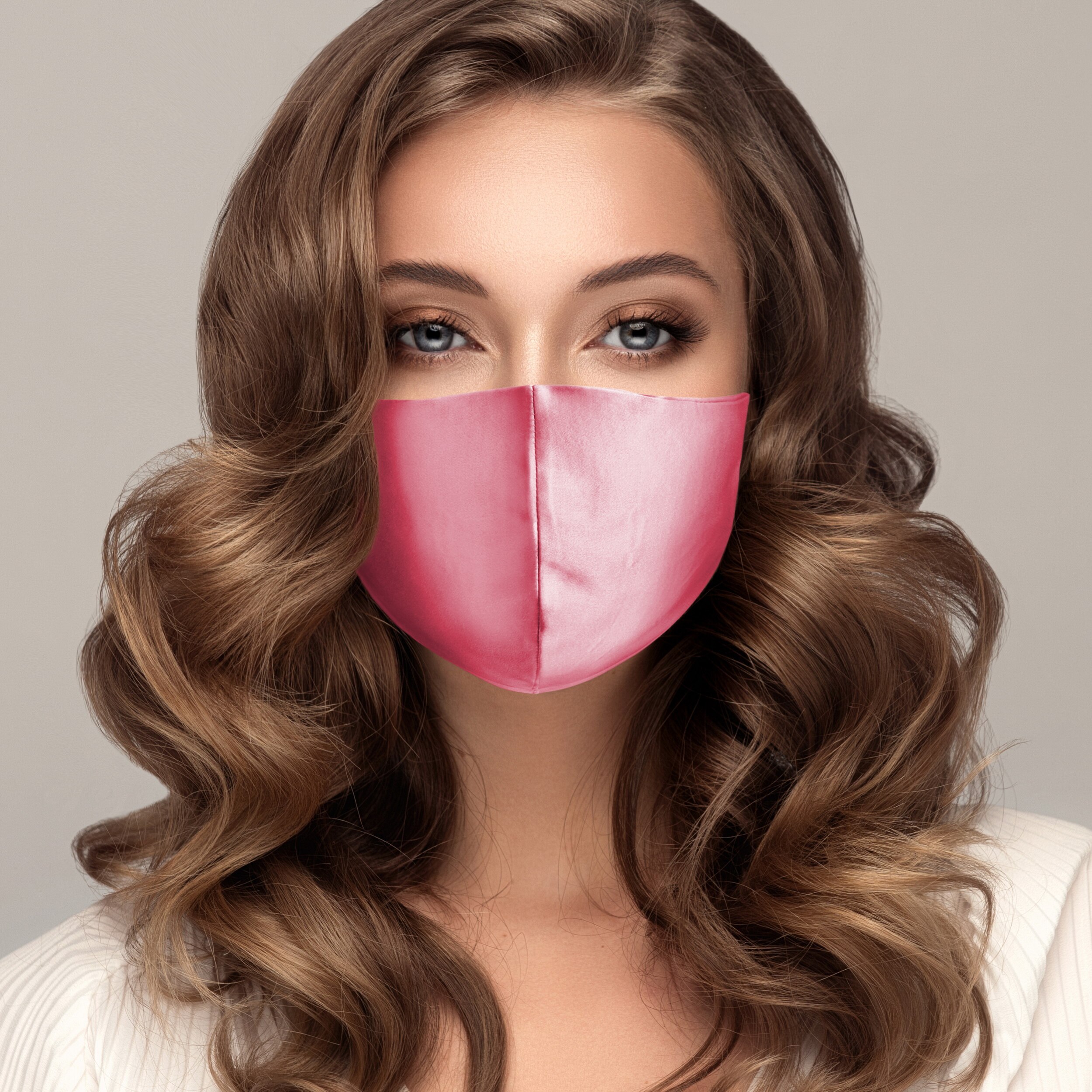 2 pak mulberry silke ansigtsmaske kvinde mand med filterlomme justerbar ørestrop ensfarvet sort grå marineblå pink naturlig